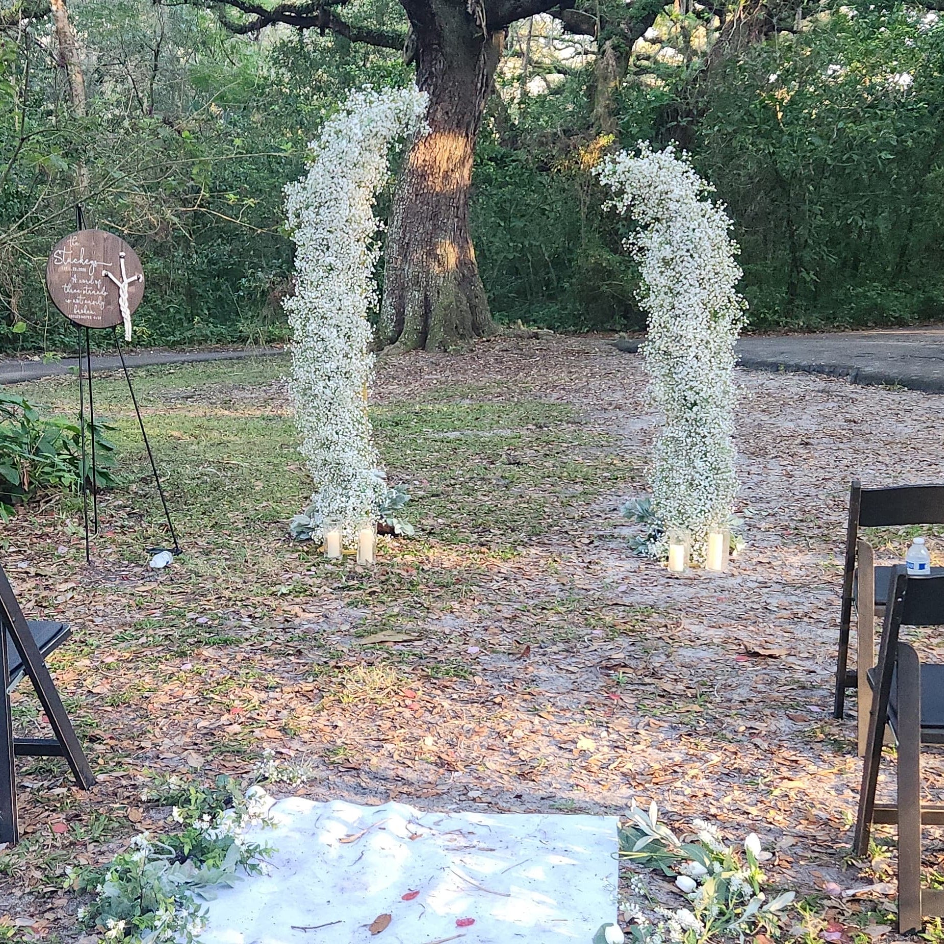Baby Breath Flower Arch