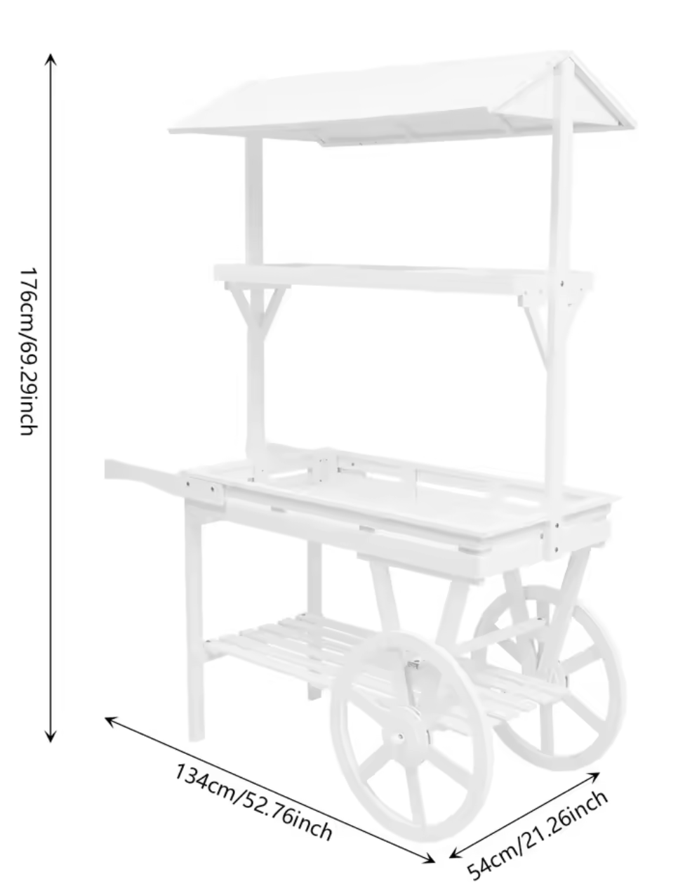 Mobile Wooden Cart