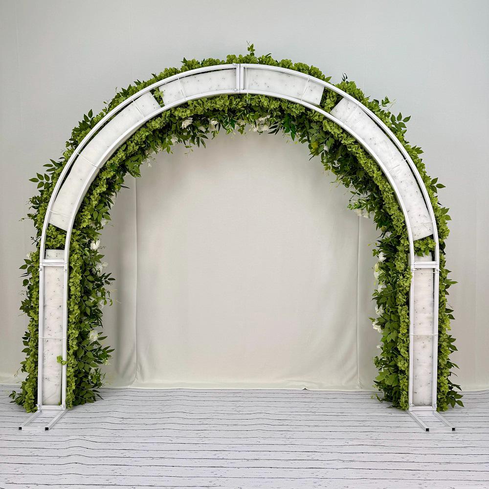 Garden Faux Floral Arch Round