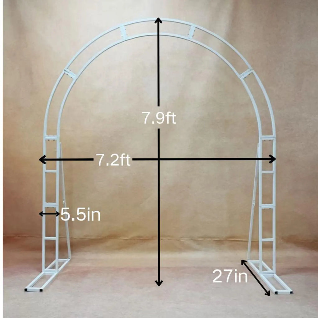Garden Faux Floral Arch Round